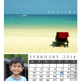 AnYtime Calendar 2014::Sea Sun See Son