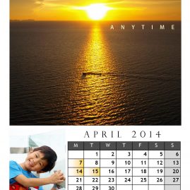 AnYtime Calendar 2014::Sea Sun See Son