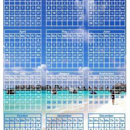 AnYtime Calendar 2014::Sea Sun See Son