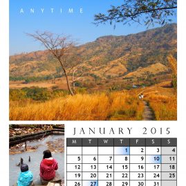 AnYtime Calendar 2015::fall in Love