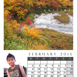 AnYtime Calendar 2015::fall in Love