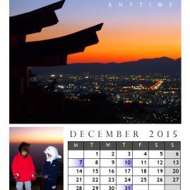 AnYtime Calendar 2015::fall in Love