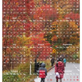 AnYtime Calendar 2015::fall in Love