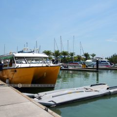 Boarding the Resort's Speed Boat at Royal Phuket Marina